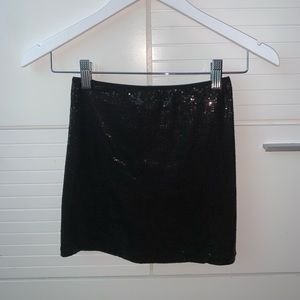 Sequin black skirt